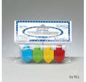 Dreidel Crayons 4 In A Bag