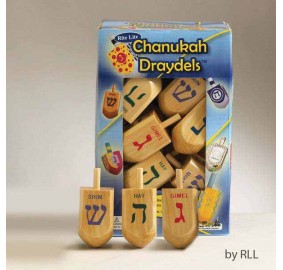 Dreidel Natural Wood Single