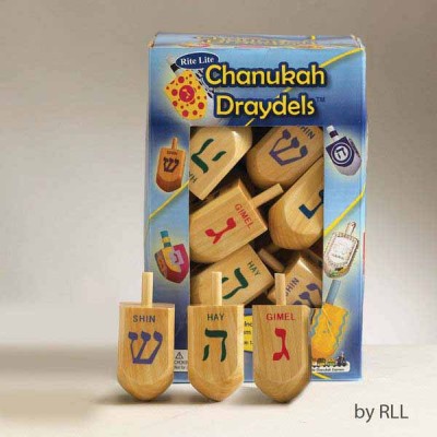 Dreidel Natural Wood Single