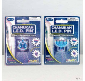 Chanukah Flashing Led Pin