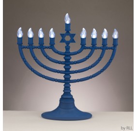 Electronic Menorah LED Blue