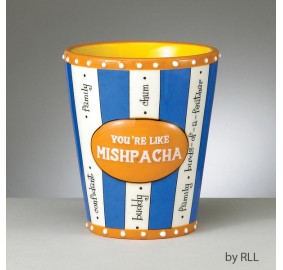 Handpainted Ceramic Mug - "You're Like Mishpacha"