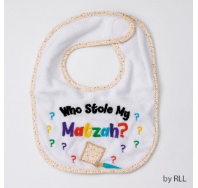 Baby Bib "Who Stole My Matzah"