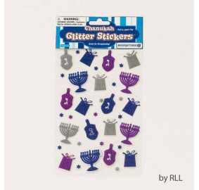 Chanukah Glitter Stickers