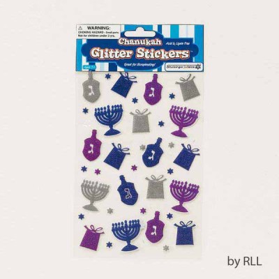 Chanukah Glitter Stickers