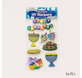 3-D Chanukah Stickers