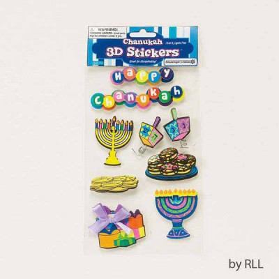 3-D Chanukah Stickers