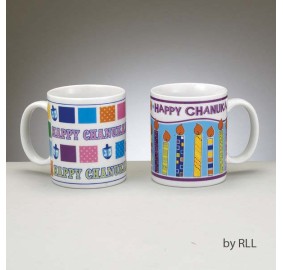 Porcelain Chanukah Mug