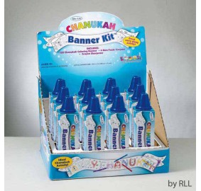 Color Your Own Chanukah Banner 