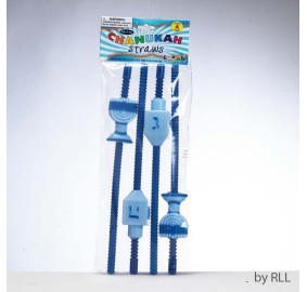 Chanukah Straws, Set Of Four