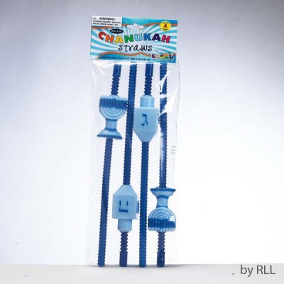 Chanukah Straws, Set Of Four