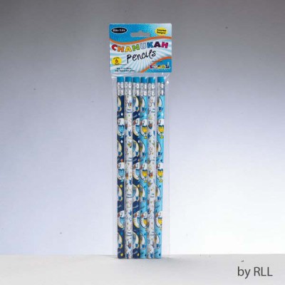 Chanukah Pencils Set Of 6