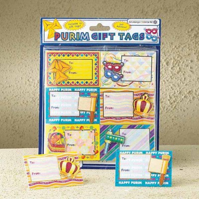 3D Seld Adhesive Purim Gift Tags