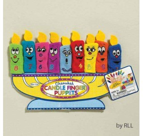 Chanukah Candle Finger Puppets