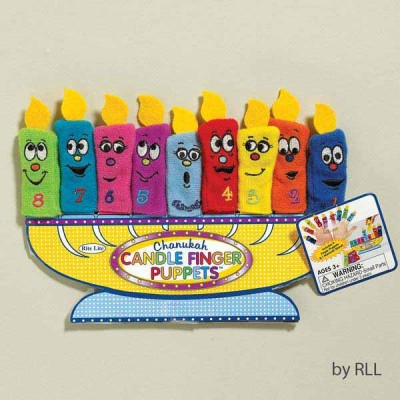 Chanukah Candle Finger Puppets