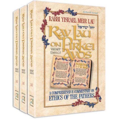 Rav Lau On Pirkei Avos, 3 Volume Set (Hardcover)