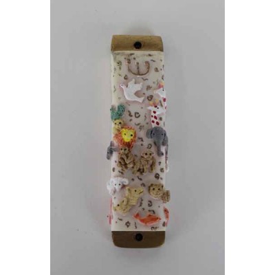 Mezuzah Noah's Ark / Pink