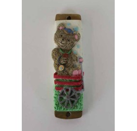 Mezuzah Teddy Bear Wagon