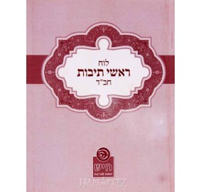 Luach Roshei Teivot Chabad