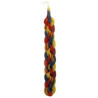 SAFED HAVDALAH CANDLE BEESWAX MULTI COLOR