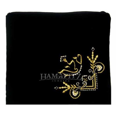 Tefillin Bag Velvet #121 BK/GD