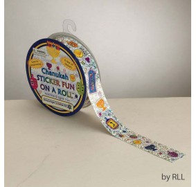 Chanukah Stickers 6 Foot Roll