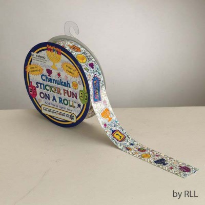 Chanukah Stickers 6 Foot Roll