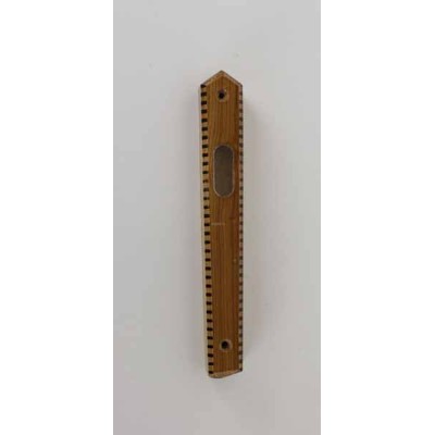 Wooden Mezuzah Cover 12 Cm - Window