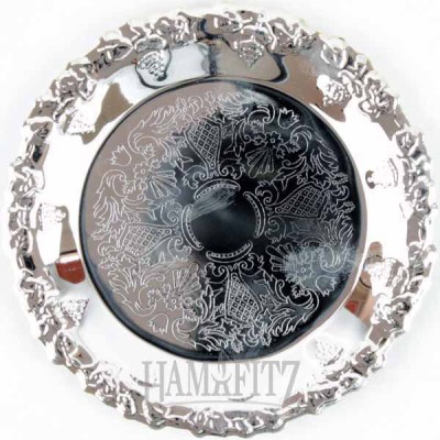 Silver Plated Kiddush Cup Tray 4"