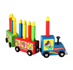 Kiddie Menorah Train Wooden