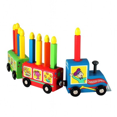 Kiddie Menorah Train Wooden