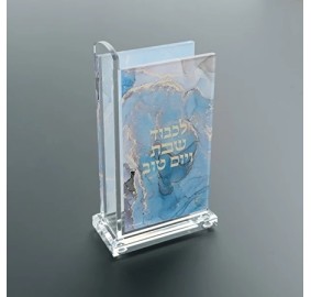 Match Box Holder Acrylic Blue Gold Marble