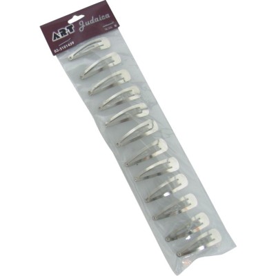 Yarmulka Clips Silver 10 Pack
