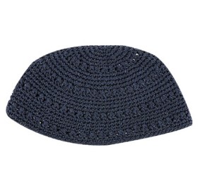 Frik Kippah Navy with Holes