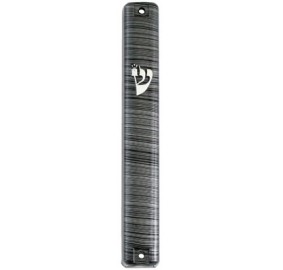 Mezuzah Cover 12Cm Grey Stripe