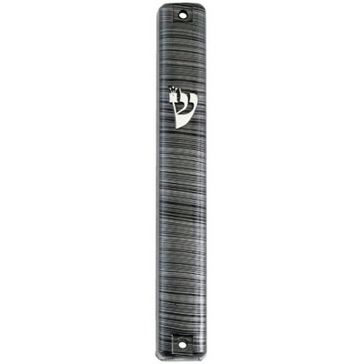 Mezuzah Cover 12Cm Grey Stripe