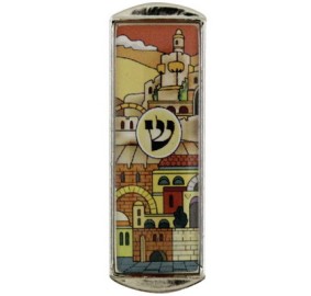 Car Mezuzah Brown