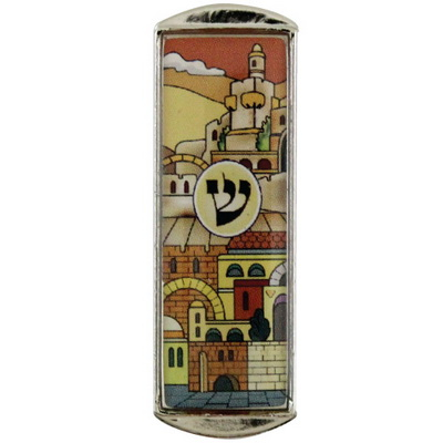 Car Mezuzah Brown
