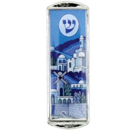 Car Mezuzah Blue