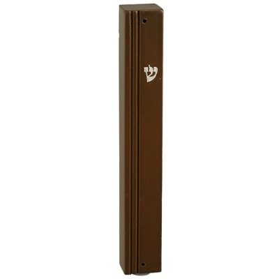  Mezuzah Cover Brown Wood 15cm