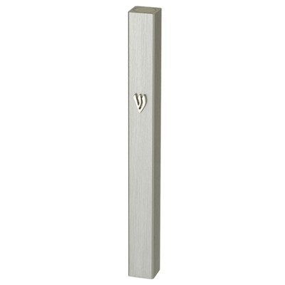 Mezuzah Cover Aluminum Silver