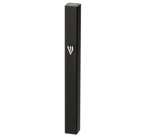 Aluminum Mezuzah Cover - Black