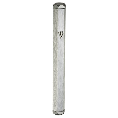 Mezuzah Case Aluminum Silver
