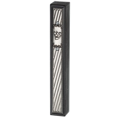 Mezuzah Cover Wood with Plaque