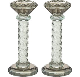 Crystal Candlesticks 6.5"