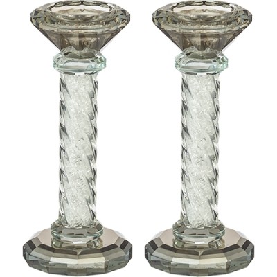 Crystal Candlesticks 6.5"