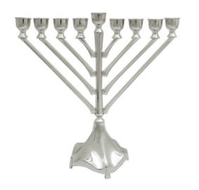 Menorah Nickel Rambam Elegant