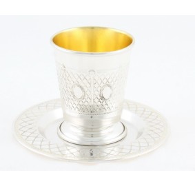 Kiddush Cup with Tray