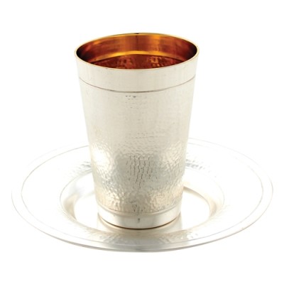 Kiddush Cup Silverplate Set