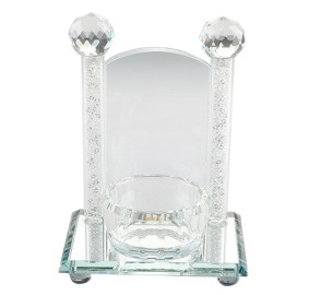 Yartzeit Candle Crystal Holder